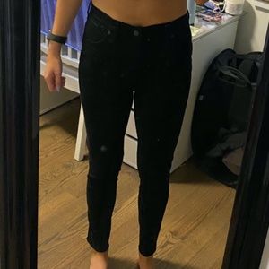 High-Rise Black Skinny Jeans